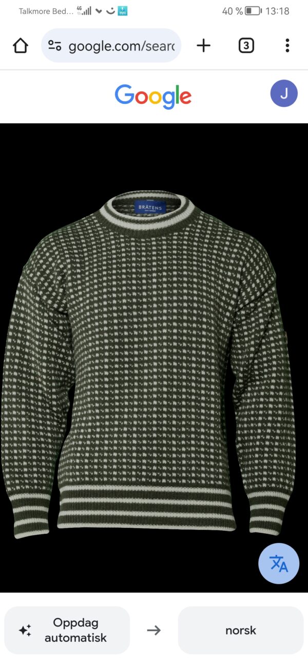 Islender 100 % ull .kr 1000